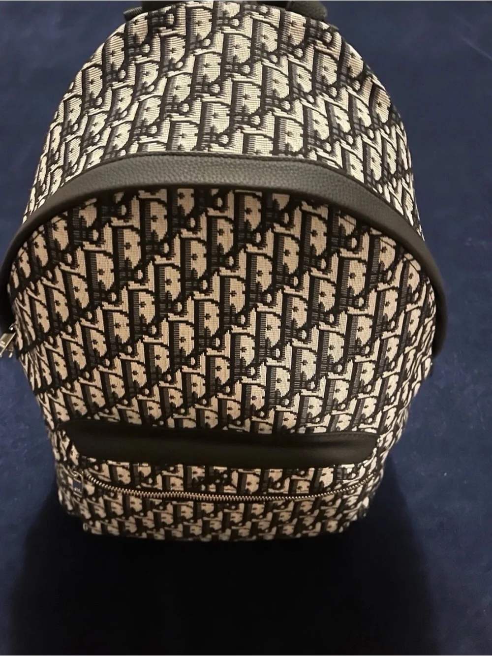 Dior Monogram Canvas Men's Backpack - Black & Cream